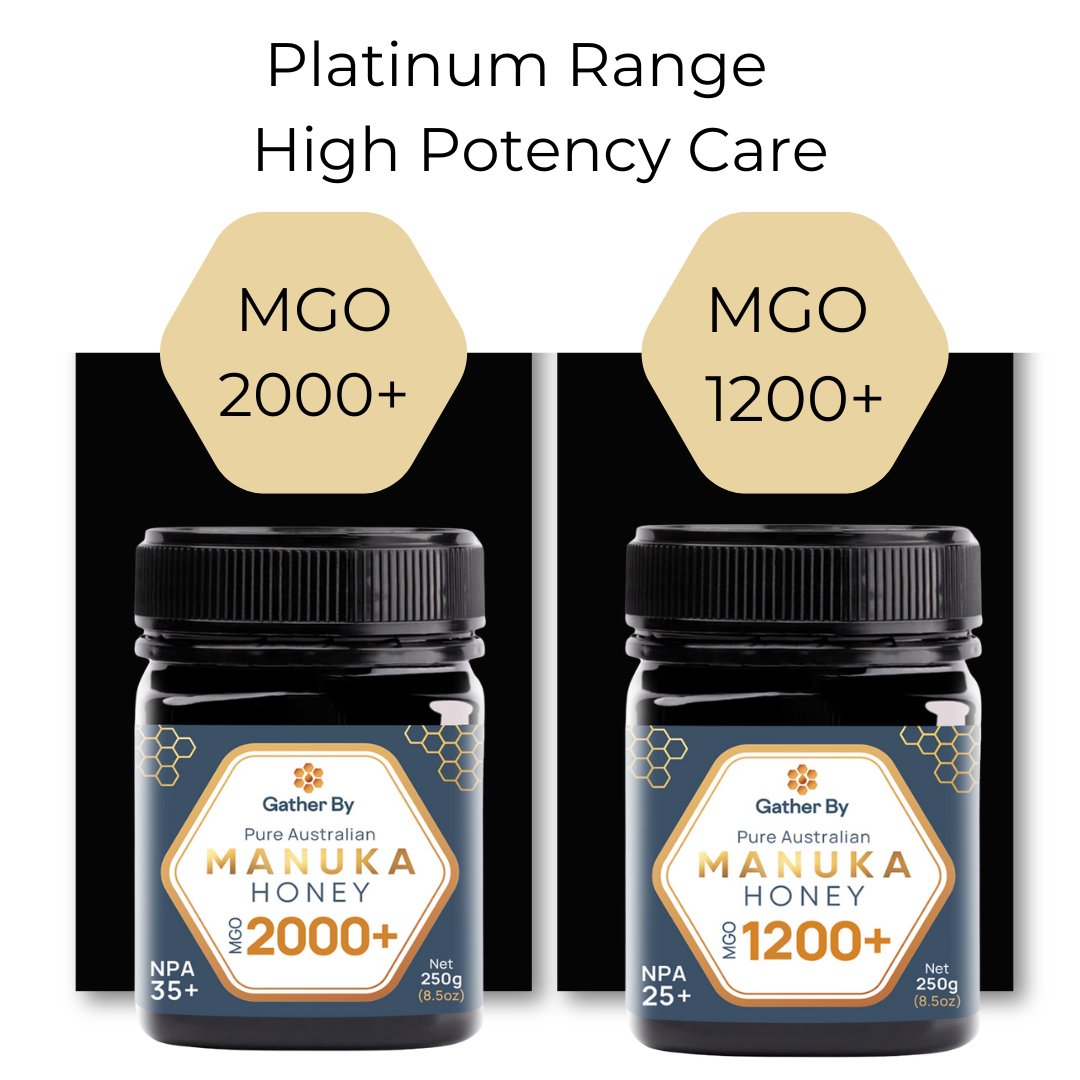 2 jars raw manuka honey mgo 2000 plus mgo 1000 plus