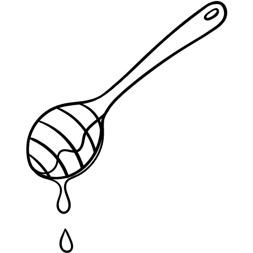 Premium Quality Manuka Honey – Honey dipper illustration