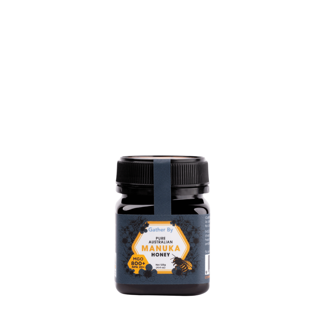 raw organic australian manuka honey 125g jar