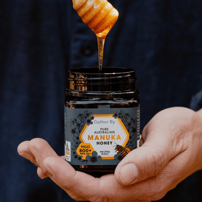 raw organic australian manuka honey mgo 800+ 250g jar